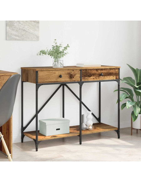 Tavolo consolle con cassetto Legno vecchio 100 x 39 x 78,5 cm