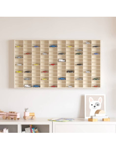 Vetrina a muro Beige 98 x 4,5 x 55 cm Legno multistrato