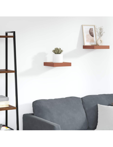 Scaffale da parete Rosso 23 x 23,5 x 4 cm Legno multistrato