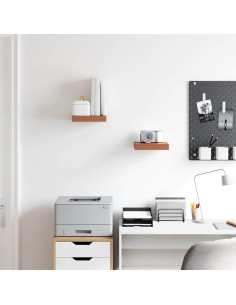 Scaffale da parete 2 pcs Rosso 23 x 23,5 x 4 cm