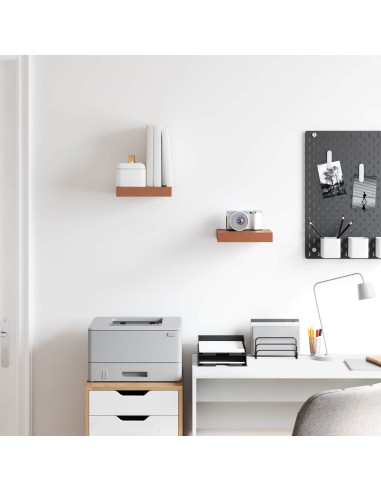 Scaffale da parete 2 pcs Rosso 23 x 23,5 x 4 cm