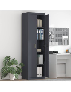 Armadio 2 pcs Antracite 60 x 40 x 200 cm Acciaio