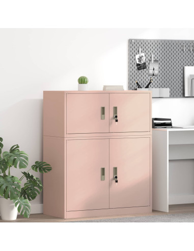 Armadio Rosa 90 x 40 x 40 cm Acciaio
