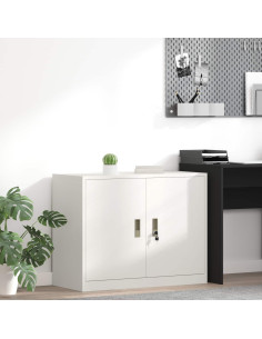 Armadio Bianco 90 x 40 x 70 cm Acciaio