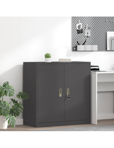 Armadio Nero 90 x 40 x 90 cm Acciaio