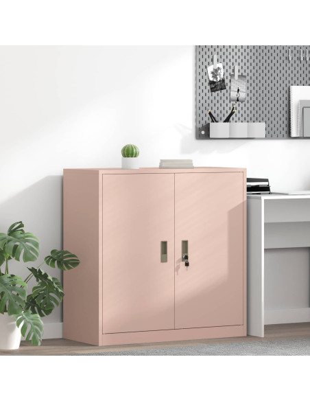 Armadio Rosa 90 x 40 x 90 cm Acciaio