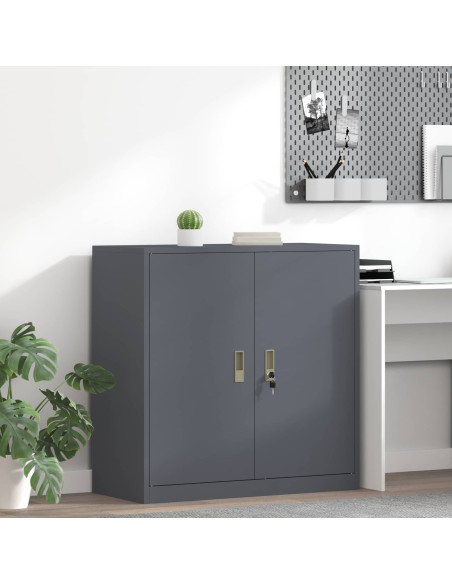 Armadio Antracite 90 x 40 x 90 cm Acciaio