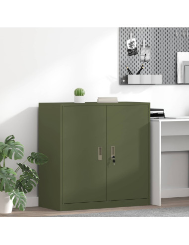 Armadio Verde oliva 90 x 40 x 90 cm Acciaio