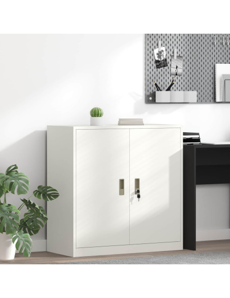 Armadio Bianco 90 x 40 x 90 cm Acciaio