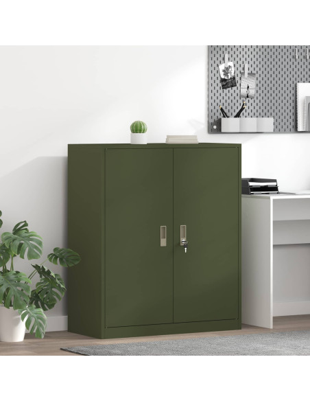 Armadio Verde oliva 90 x 40 x 105 cm Acciaio