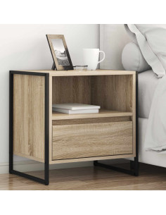 Comodino Sonoma 50 x 39,5 x 50 cm Legno multistrato