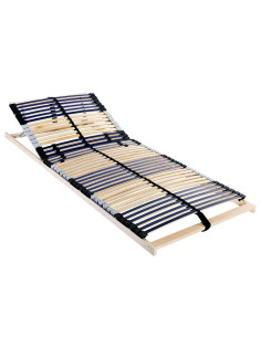 Base a doghe Marrone 140 x 190 cm Legno massello di faggio