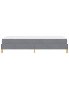 Letto a molle con materasso Grigio chiaro 80 x 200 cm Tessuto