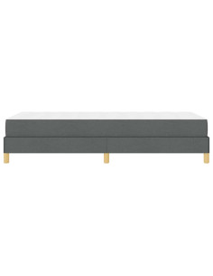 Letto a molle con materasso Grigio scuro 80 x 200 cm Tessuto
