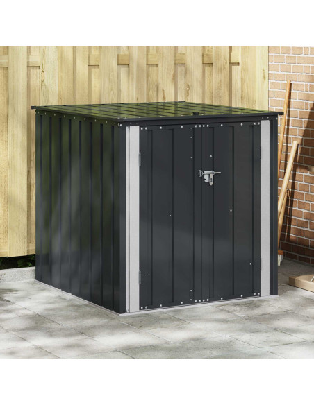 Scatola di Stoccaggio per Giardino Nero 101,5 x 107 x 100 cm