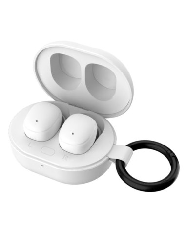 VULTECH AURICOLARI BLUETOOTH 5.3, HI-FI STEREO, CUSTODIA DI RICARICA FUNZIONE, BIANCO