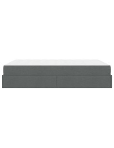 Struttura letto con materasso 2 pcs Grigio Sfumato Tessuto