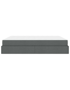 Struttura letto con materasso 2 pcs Grigio Sfumato Tessuto