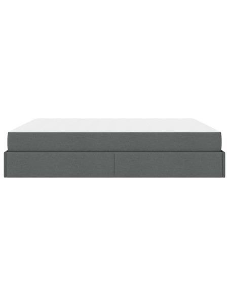 Struttura letto con materasso 2 pcs Grigio Sfumato Tessuto