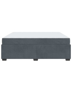 Struttura del letto Grigio scuro 180 x 200 cm Tessuto