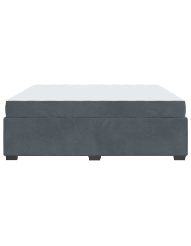 Struttura del letto Grigio scuro 180 x 200 cm Tessuto