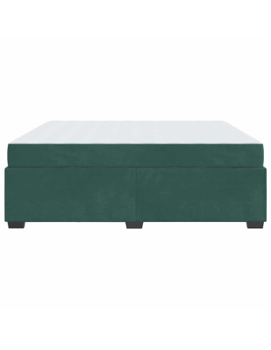 Struttura del letto Verde Scuro 180 x 200 cm Tessuto