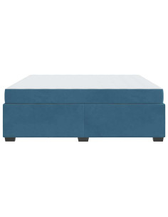 Struttura del letto Blu Scuro 180 x 200 cm Tessuto