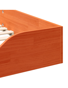 Struttura del letto Marrone cerato 90 x 200 cm Pino massello