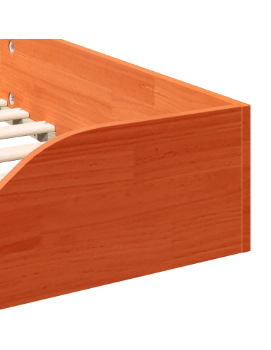 Struttura del letto Marrone cerato 90 x 200 cm Pino massello