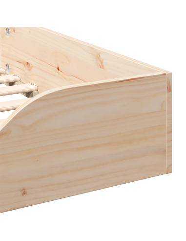 Struttura del letto Marrone 80 x 200 cm Pino massello