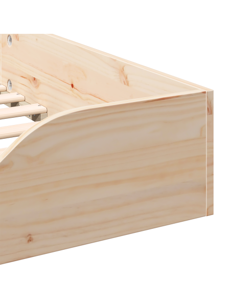 Struttura del letto Marrone 80 x 200 cm Pino massello