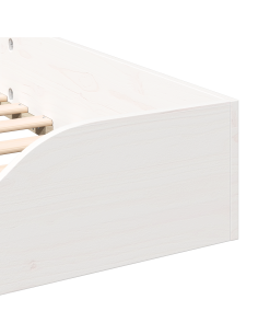 Struttura del letto Bianco 80 x 200 cm Pino massello