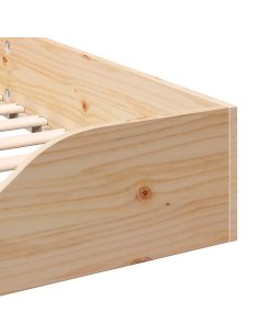 Struttura del letto Marrone 80 x 210 cm Pino massello