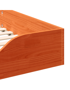 Struttura del letto Marrone cerato 100 x 210 cm Pino massello