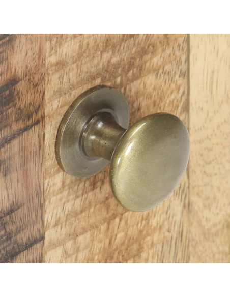 Comodino 40x30x50 cm in Legno di Mango Grezzo