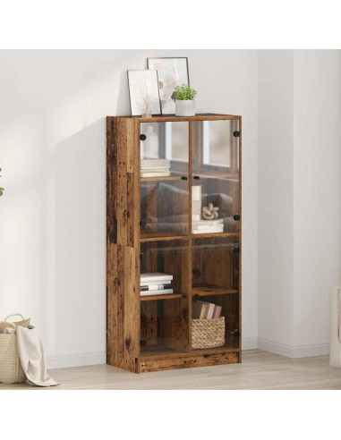 Credenza Legno vecchio 68 x 37 x 142 cm Legno multistrato