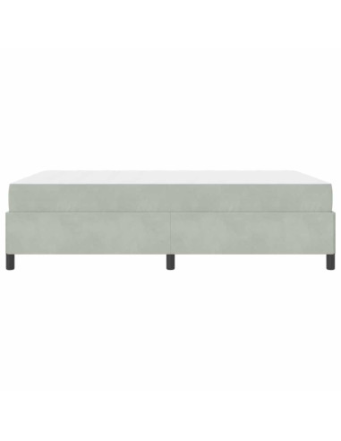 Struttura del letto Grigio chiaro 140 x 190 cm Tessuto