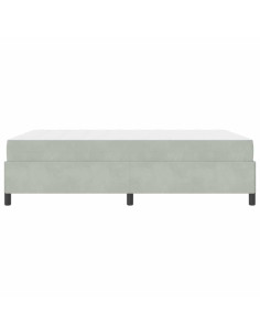 Struttura del letto Grigio chiaro 140 x 200 cm Tessuto