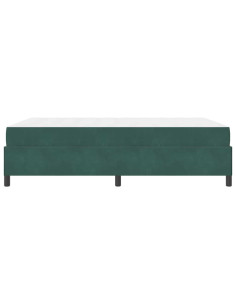 Struttura del letto Verde Scuro 140 x 200 cm Tessuto