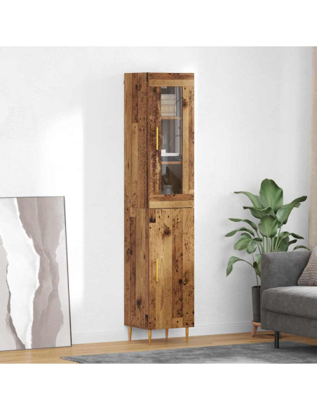 Credenza 2 pcs Legno vecchio Legno multistrato