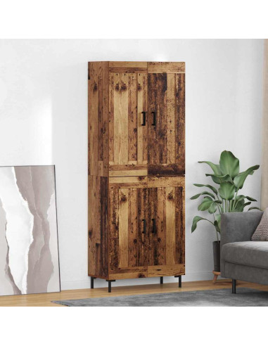 Credenza 2 pcs Legno vecchio Legno multistrato