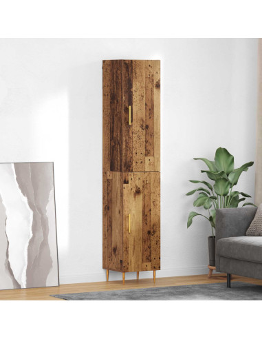 Credenza 2 pcs Legno vecchio Legno multistrato