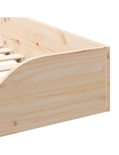 Struttura del letto Marrone 100 x 200 cm Pino massello