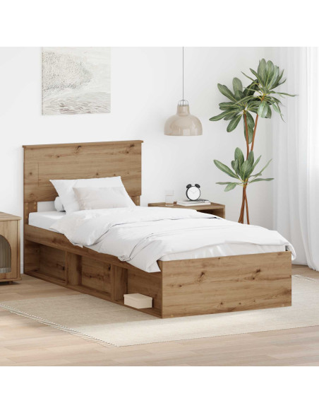 Struttura del letto Rovere Artigianale 100 x 200 cm