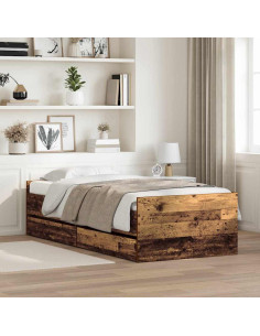 Struttura del letto Legno vecchio 90 x 200 cm Pino massello