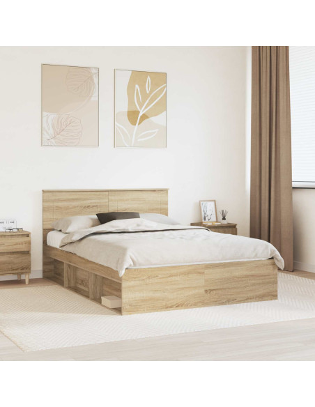 Struttura del letto Sonoma 160 x 200 cm Legno multistrato