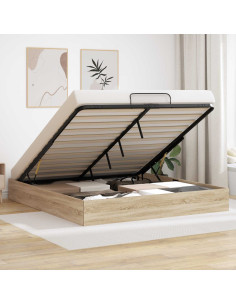 Letto ottomano Rovere Sonoma 193 x 120 x 25 cm Truciolare