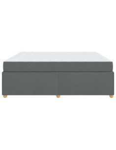 Struttura del letto Grigio scuro 180 x 200 cm Tessuto
