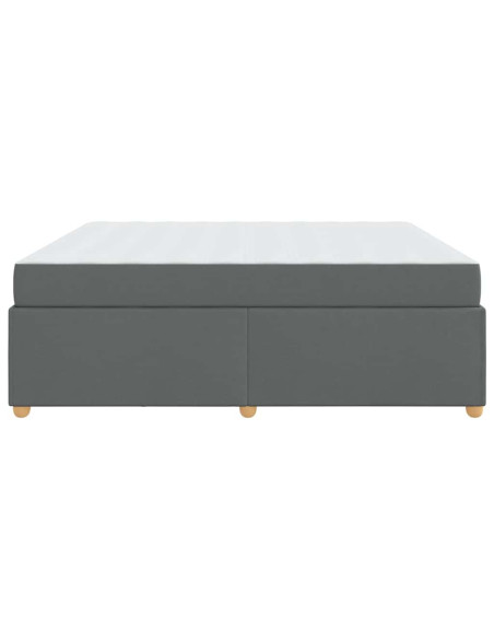 Struttura del letto Grigio scuro 180 x 200 cm Tessuto