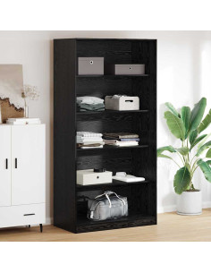 Guardaroba Rovere Nero 100 x 50 x 200 cm Legno multistrato